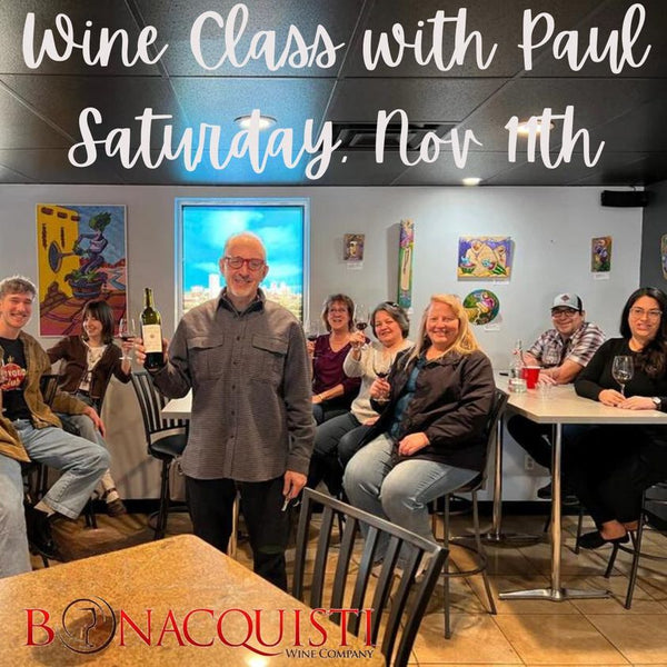 🌟TAKE A WINE CLASS! SATURDAY, November 11th🌟