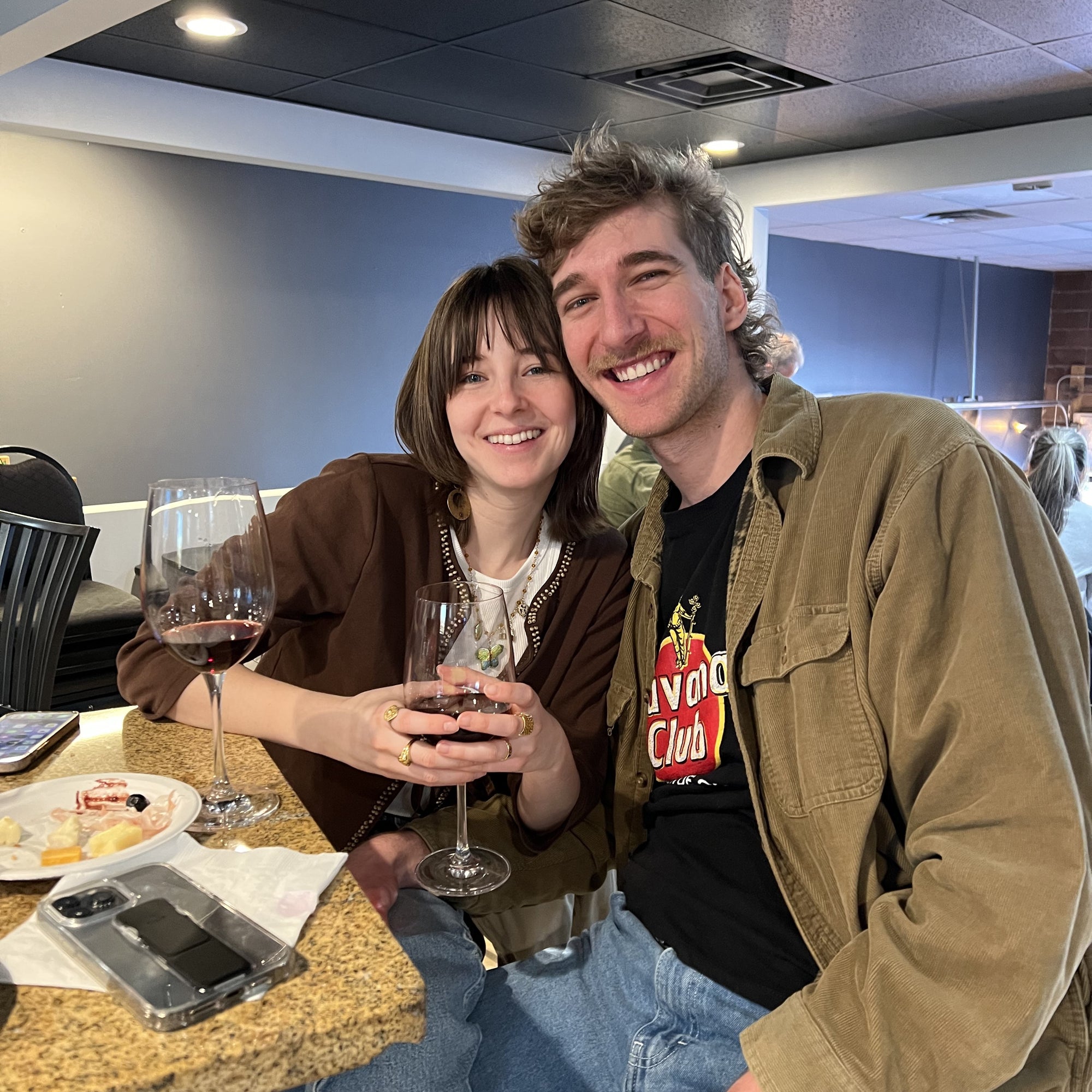 A happy couple at Bonacquisti Wine Company