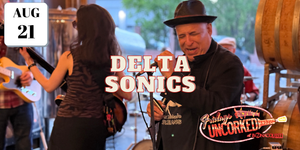 Al Chesis of the Delta Sonics sings at Bonacquisti Wine Company on August 21st.