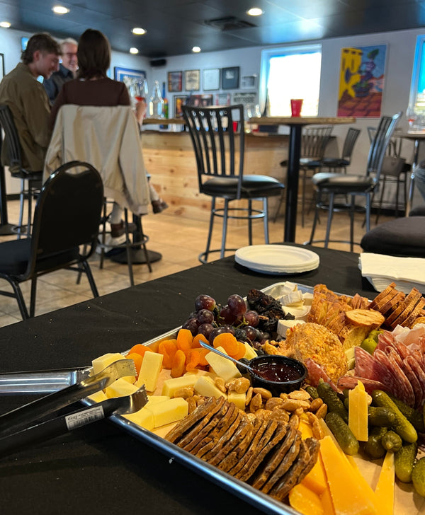 A tray of meats and cheeses at Bonacquisti Wine Company Denver