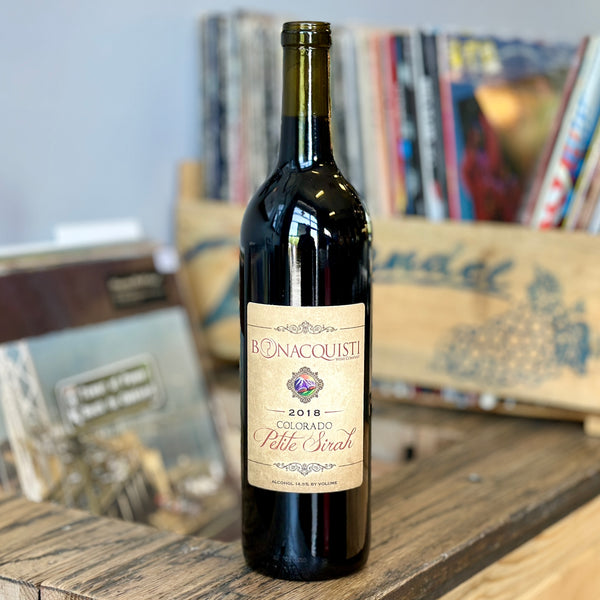 A Bottle of Bonacquisti 2018 Colorado Petit Sirah