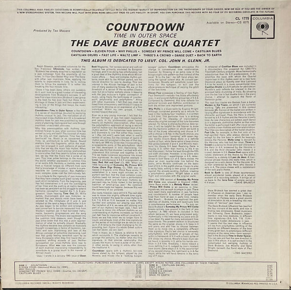 Countdown, The Dave Brubeck Quartet
