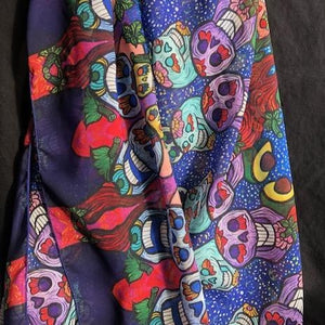 Lunapparel Scarf Skulls